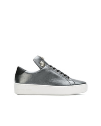 Sneakers basse in pelle decorate argento di MICHAEL Michael Kors