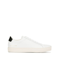 Sneakers basse in pelle decorate bianche di Common Projects