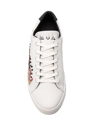 Sneakers basse in pelle decorate bianche di MOA - Master of Arts