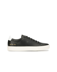Sneakers basse in pelle decorate nere di Common Projects