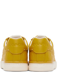 Sneakers basse in pelle dorate di Coach 1941