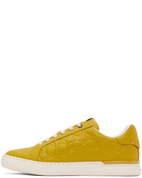 Sneakers basse in pelle dorate di Coach 1941