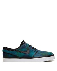 Sneakers basse in pelle effetto tie-dye blu scuro di Nike