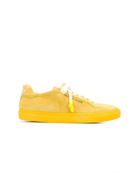 Sneakers basse in pelle gialle di Philipp Plein