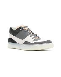 Sneakers basse in pelle grigie di Lanvin