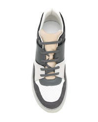 Sneakers basse in pelle grigie di Lanvin