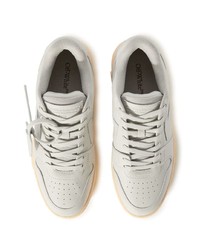 Sneakers basse in pelle grigie di Off-White