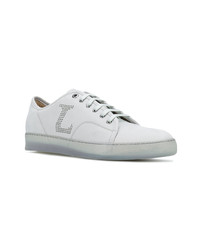 Sneakers basse in pelle grigie di Lanvin