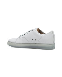 Sneakers basse in pelle grigie di Lanvin