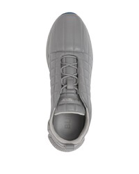 Sneakers basse in pelle grigie di Burberry