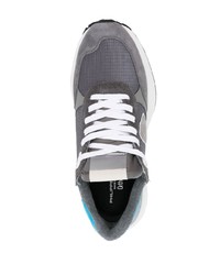 Sneakers basse in pelle grigio scuro di Philippe Model Paris