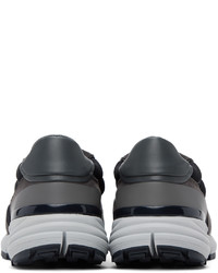 Sneakers basse in pelle grigio scuro di John Elliott