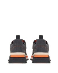 Sneakers basse in pelle grigio scuro di Ferragamo