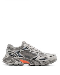 Sneakers basse in pelle grigio scuro di Heron Preston