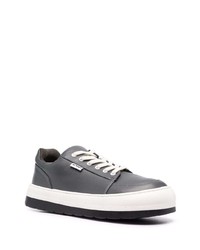 Sneakers basse in pelle grigio scuro di Sunnei