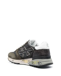 Sneakers basse in pelle grigio scuro di Premiata