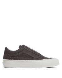 Sneakers basse in pelle grigio scuro di Vans