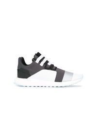 Sneakers basse in pelle grigio scuro di Y-3