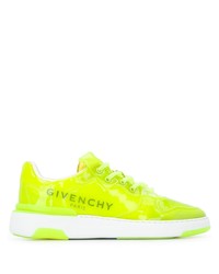 Sneakers basse in pelle lime di Givenchy