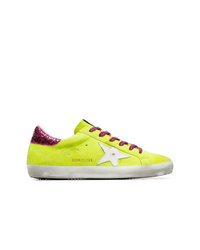 Sneakers basse in pelle lime di Golden Goose Deluxe Brand