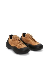 Sneakers basse in pelle marrone chiaro di JW Anderson