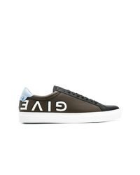 Sneakers basse in pelle marrone scuro di Givenchy