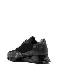 Sneakers basse in pelle mimetiche nere di Mallet