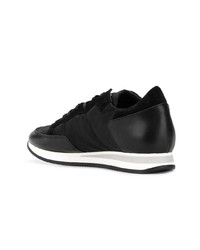 Sneakers basse in pelle mimetiche nere di Philippe Model