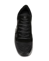 Sneakers basse in pelle mimetiche nere di Philippe Model