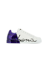 Sneakers basse in pelle multicolori di Dolce & Gabbana