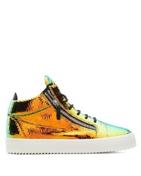 Sneakers basse in pelle multicolori di Giuseppe Zanotti