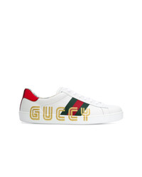 Sneakers basse in pelle multicolori di Gucci