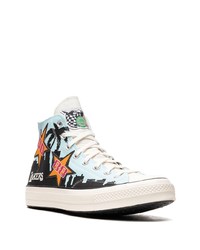 Sneakers basse in pelle multicolori di Converse