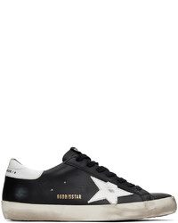 Sneakers basse in pelle nere e bianche di Golden Goose
