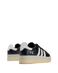 Sneakers basse in pelle nere e bianche di Y-3