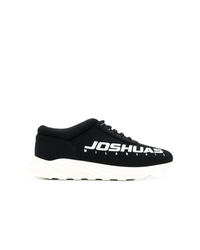 Sneakers basse in pelle nere e bianche di Joshua Sanders