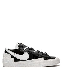 Sneakers basse in pelle nere e bianche di Nike