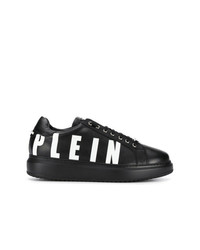 Sneakers basse in pelle nere e bianche di Philipp Plein