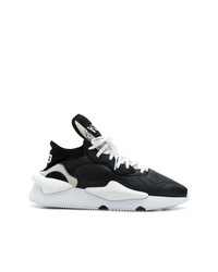 Sneakers basse in pelle nere e bianche di Y-3