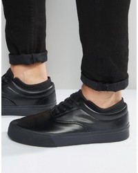 Sneakers basse in pelle nere di Asos