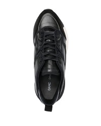 Sneakers basse in pelle nere di Oamc