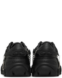 Sneakers basse in pelle nere di Rombaut