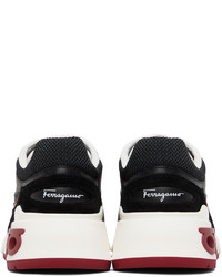 Sneakers basse in pelle nere di Ferragamo