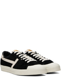 Sneakers basse in pelle nere di Tom Ford