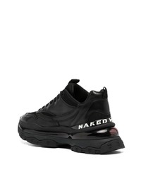 Sneakers basse in pelle nere di Naked wolfe