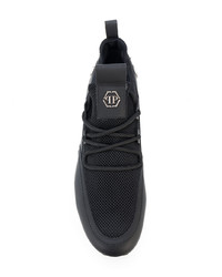 Sneakers basse in pelle nere di Philipp Plein