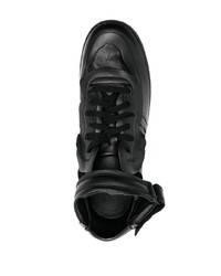 Sneakers basse in pelle nere di Comme Des Garcons Homme Plus