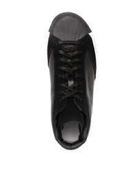Sneakers basse in pelle nere di Yohji Yamamoto