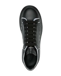 Sneakers basse in pelle nere di Alexander McQueen