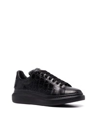 Sneakers basse in pelle nere di Alexander McQueen